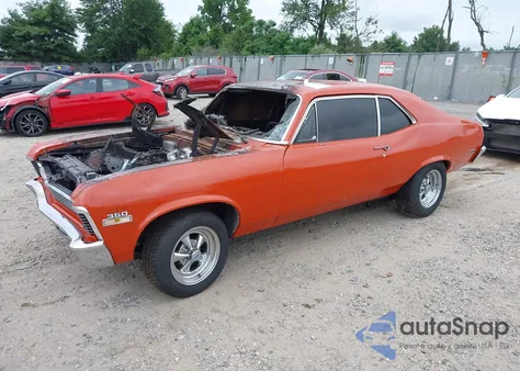 1972 Chevrolet Nova из США, поврежденный, VIN 00001X27H2W113470